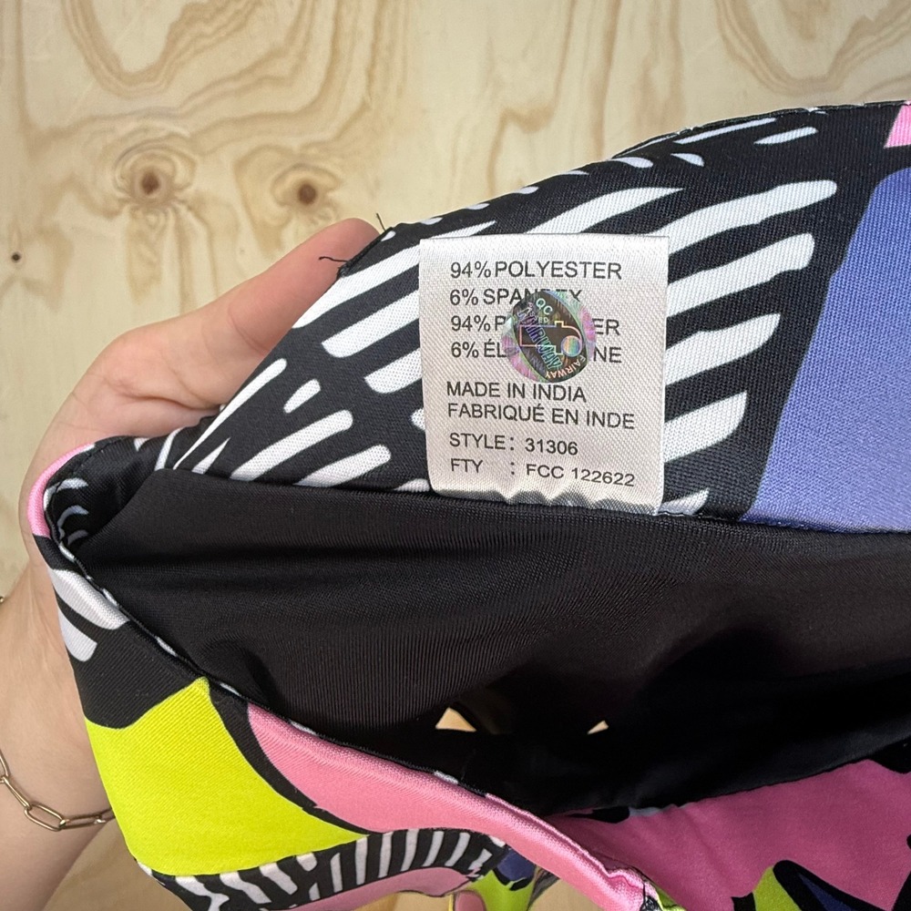 Jamie Sadock Simplicite Golf Skort Pink Yellow Abstract Graphic 31306 Womens 15w - Picture 5 of 8